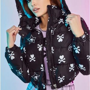 DollsKill x Tokidoki Sayonara Sweetheart Cropped Puffer Jacket